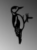 HanahHome Tuindecoratie "Bird in the branch" zwart - (B)18 x (H)30 cm