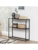 HanahHome Sideboard "Andras" in Schwarz - (B)80 x (H)85 x (T)30 cm