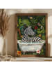 HanahHome Gerahmter Kunstdruck in Braun/ Bunt - (B)35 x (H)47 cm