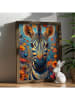 HanahHome Gerahmter Kunstdruck in Braun/ Bunt - (B)35 x (H)47 cm