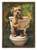 HanahHome Gerahmter Kunstdruck in Braun/ Bunt - (B)35 x (H)47 cm