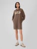 GAP Sweatkleid in Braun
