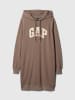 GAP Sweatkleid in Braun