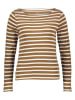 GAP Longsleeve in Braun/ Weiß