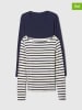 GAP 2er-Set: Longsleeves in Dunkelblau/ Weiß