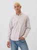 GAP Hemd in Beige/ Blau