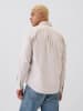 GAP Hemd in Beige/ Blau