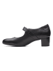 Clarks Leren pumps met bandje "Linnae Walk" zwart