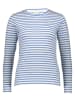 Kaffe Longsleeve in Weiß/ Hellblau