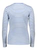 Kaffe Longsleeve in Weiß/ Hellblau