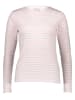 Kaffe Longsleeve in Rosa/ Weiß