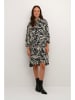 Kaffe Kleid in Schwarz/ Creme