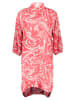 Kaffe Kleid in Pink/ Weiß