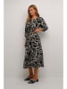 Kaffe Kleid in Schwarz/ Creme