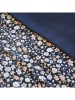 Cacharel textiles Satijnen beddengoedsaet "Meadow" donkerblauw/meerkleurig