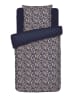 Cacharel textiles Komplet pościeli satynowej "Meadow" w kolorze granatowym ze wzorem