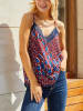 LA Angels Top in Braun/ Blau