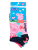 Peppa Pig 3-delige set: voetjes "Peppa Pig" meerkleurig