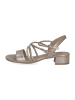 Caprice Skórzane sandały w kolorze szarobrązowym