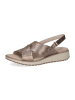 Caprice Skórzane sandały w kolorze brązowym