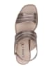 Caprice Skórzane sandały w kolorze szarobrązowym