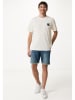 Mexx Shirt in Weiß/ Gelb