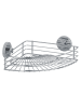 Wenko Doucherek "Vacuum-Loc Bari" zilverkleurig - (B)31,5 x (H)9 x (D)22 cm