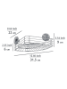 Wenko Doucherek "Vacuum-Loc Bari" zilverkleurig - (B)31,5 x (H)9 x (D)22 cm