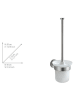 Wenko Toiletborstelgarnituur "Bosio" wit - (H)35 cm