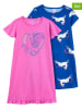 carter's 2-delige set: nachthemdjes roze/donkerblauw
