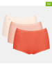 Sloggi 3er-Set: Taillenpantys in Beige/ Creme/ Orange