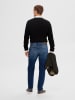 SELECTED HOMME Spijkerbroek - tapered fit - donkerblauw