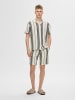 SELECTED HOMME Hemd in Creme/ Blau