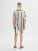 SELECTED HOMME Hemd in Creme/ Blau