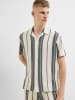 SELECTED HOMME Hemd in Creme/ Blau