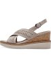 Tamaris Leren sleehaksandalen beige