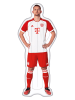Happy People Luchtbed "FCB De Ligt" rood/wit - vanaf 14 jaar