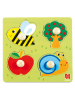 Jumbo 4tlg. Holzpuzzle "Garten" in Bunt - ab 2 Jahren