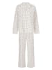 Becksöndergaard Pyjama "Dot" in Weiß/ Schwarz