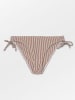 Becksöndergaard Bikini-Hose in Braun/ Weiß
