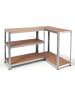 Inkazen Rek naturel/grijs - (B)90 x (H)180 x (D)40 cm
