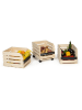 Inkazen Kast op wielen naturel - (B)37 x (H)80 x (D)30 cm