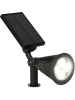 Inkazen 2er-Set: LED-Solarleuchten in Schwarz - (B)12 x (H)18 x (T)9 cm