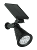 Inkazen 2-delige set: ledsolarlampen zwart - (B)12 x (H)18 x (D)9 cm