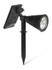 Inkazen 2er-Set: LED-Solarleuchten in Schwarz - (B)12 x (H)18 x (T)9 cm