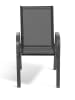 Inkazen 4er-Set: Gartenstühle in Anthrazit - (B)51,5 x (H)84 x (T)68 cm