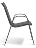 Inkazen 4er-Set: Gartenstühle in Anthrazit - (B)51,5 x (H)84 x (T)68 cm