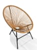Inkazen 3-delige tuinmeubelset beige/zwart
