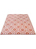 Inkazen Outdoortapijt terracotta/wit