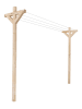 Inkazen Wäscheständer in Natur - (B)340 x (H)205 x (T)60 cm